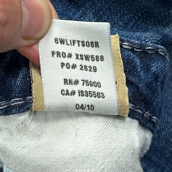 Big Star Liv Jeans Women's 30L (31x33) Blue Low Rise Bootcut Faded Western Faded - Picture 6 of 15